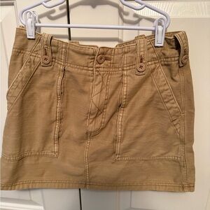 Free People Tan Mini Skirt